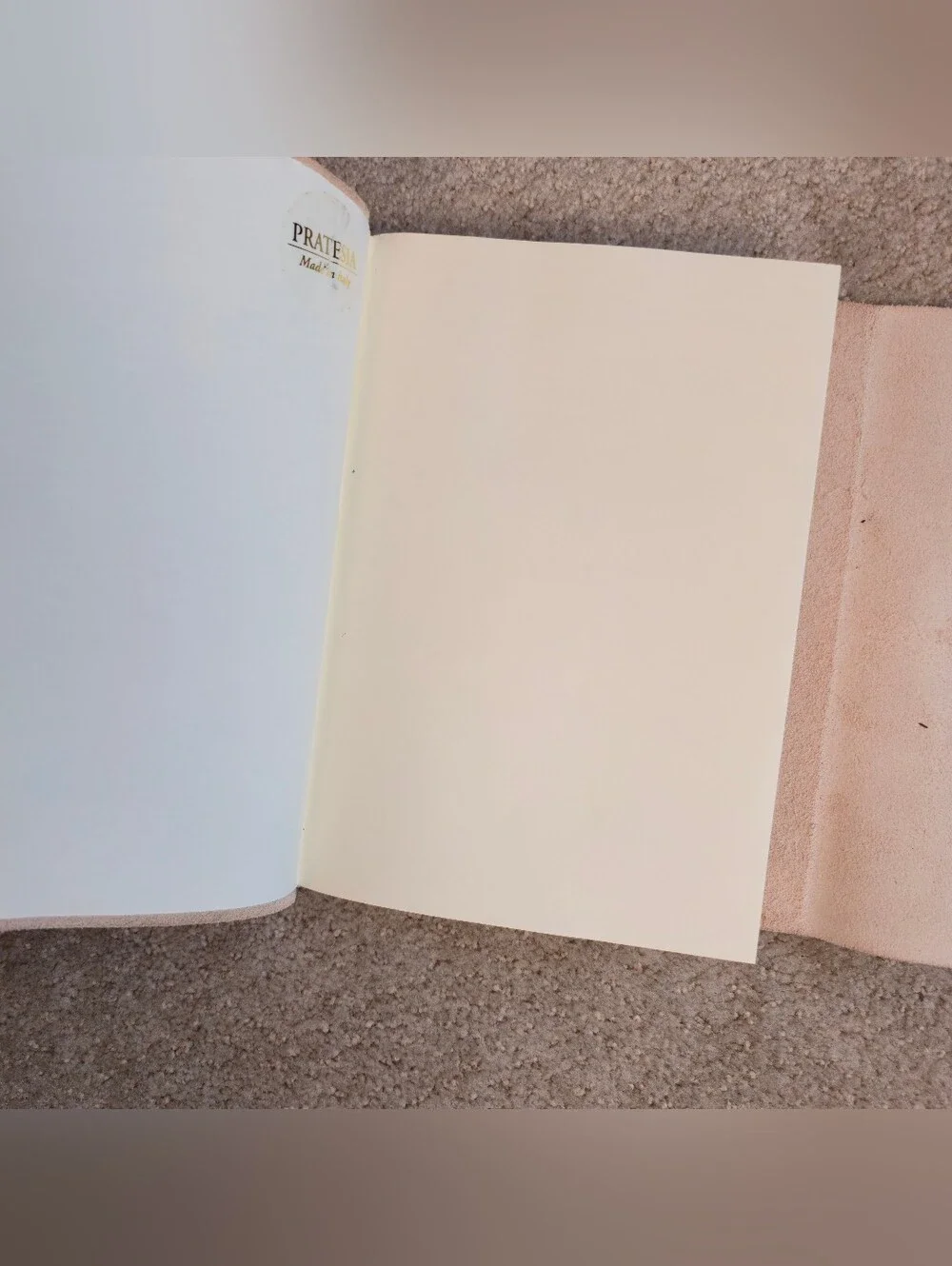 Genuine Italian Leather Journal Pratesia Florence Made In Italy 8.5”x6” Tan